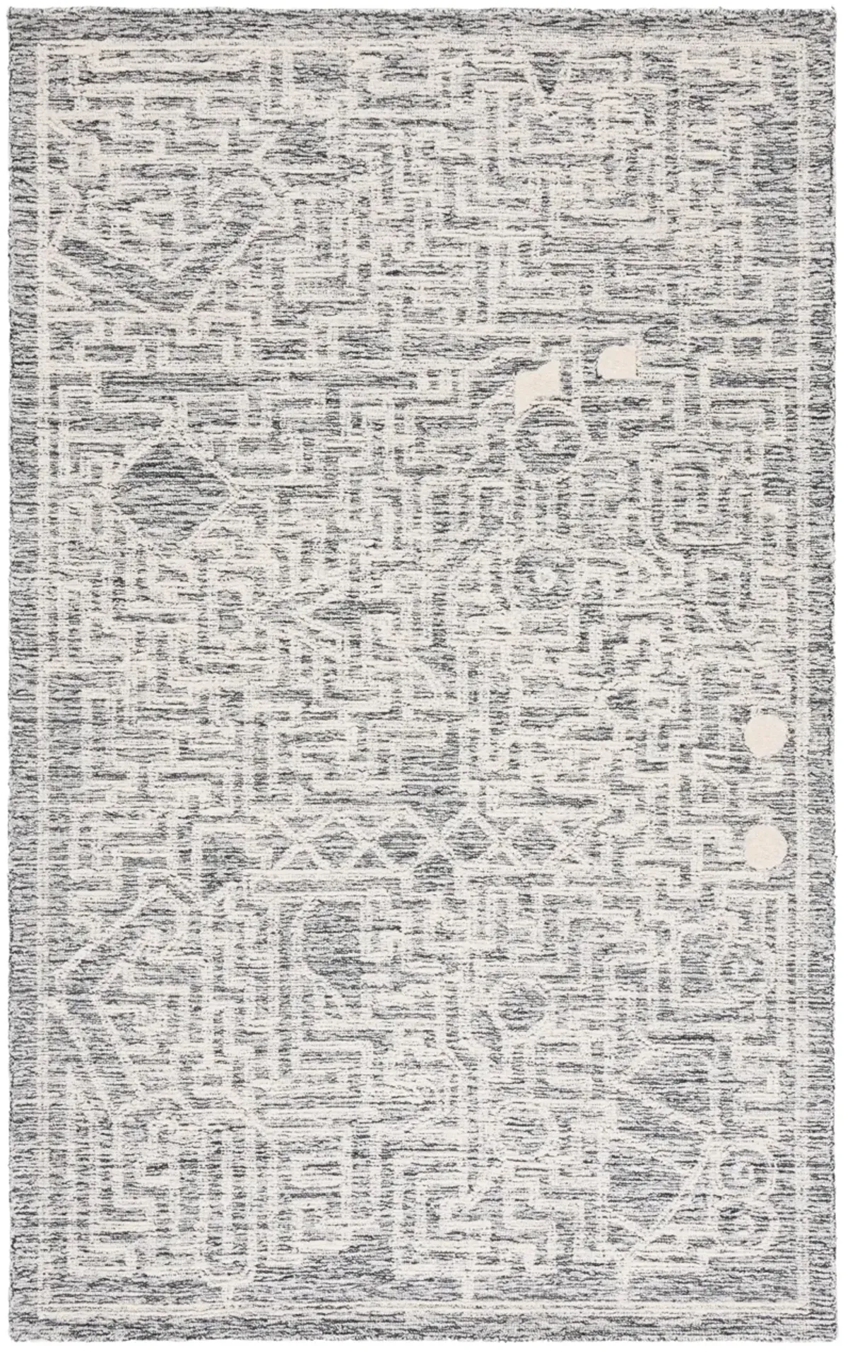 ABSTRACT Hand Tufted 6' x 9' area rug