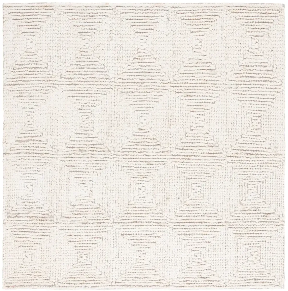 NATURAL FIBER 517 BLEACH  6' x 6' Square Square Rug