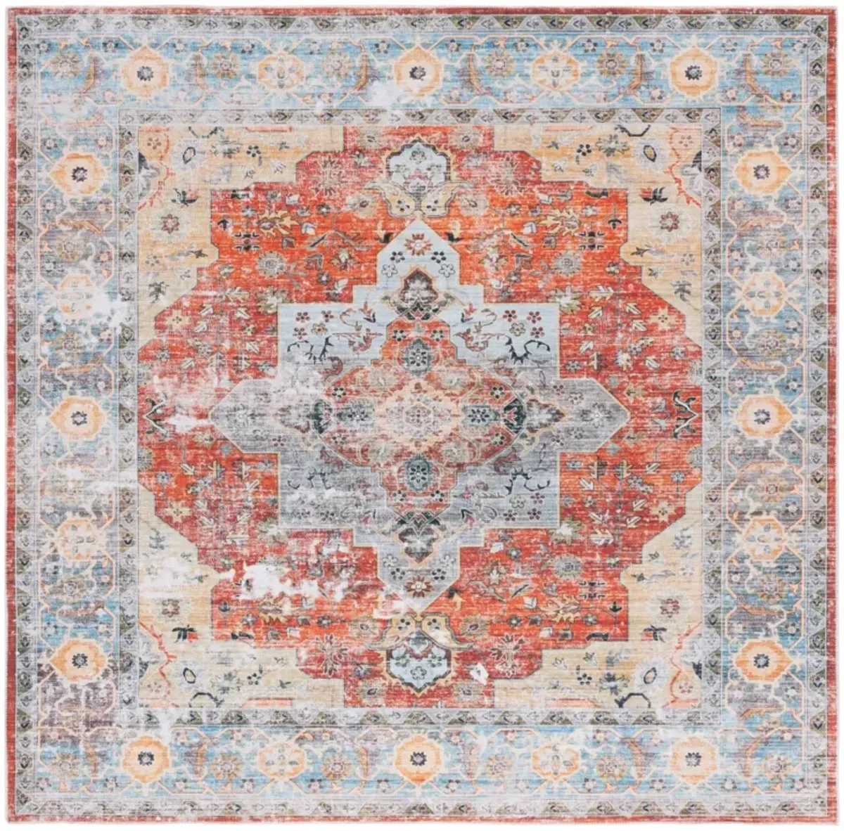 ARIZONA 126 RUST  6' x 6' Square Square Rug