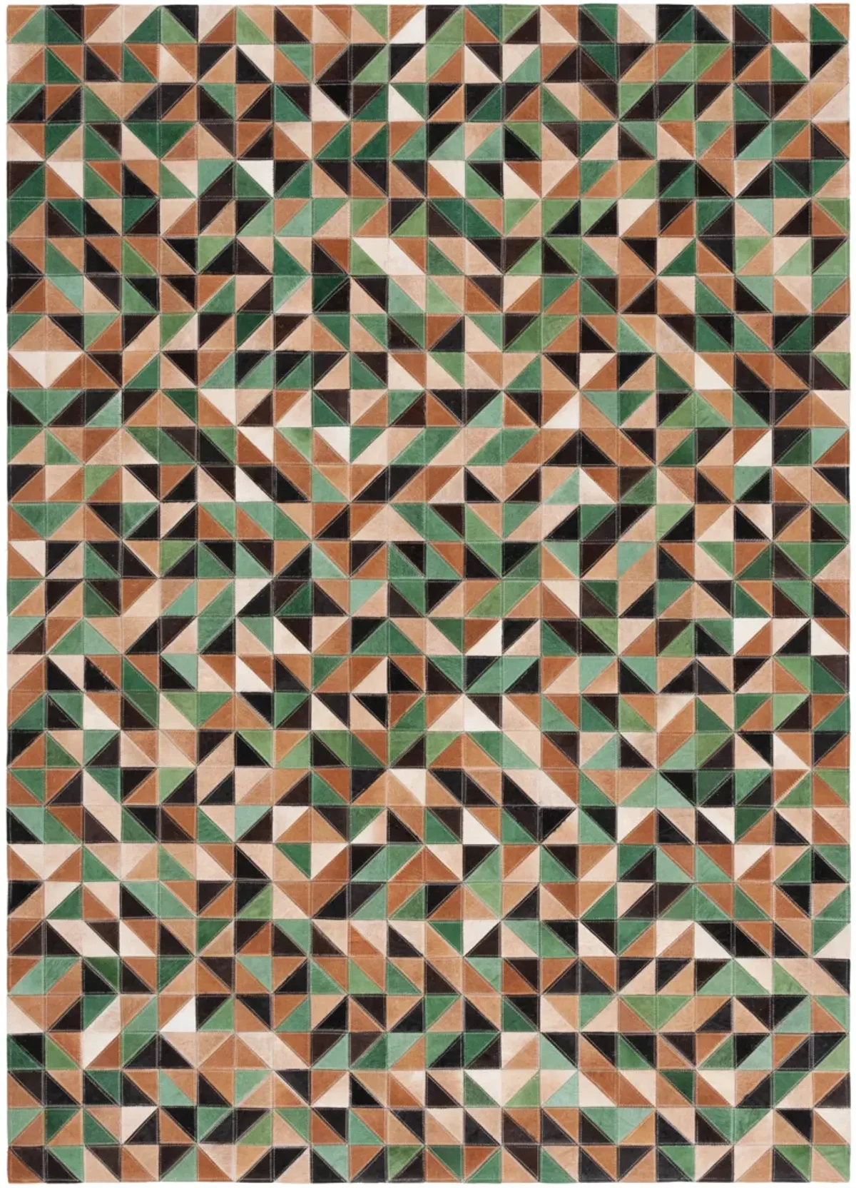 STUDIO LEATHER Hand Woven 3' x 5' area rug