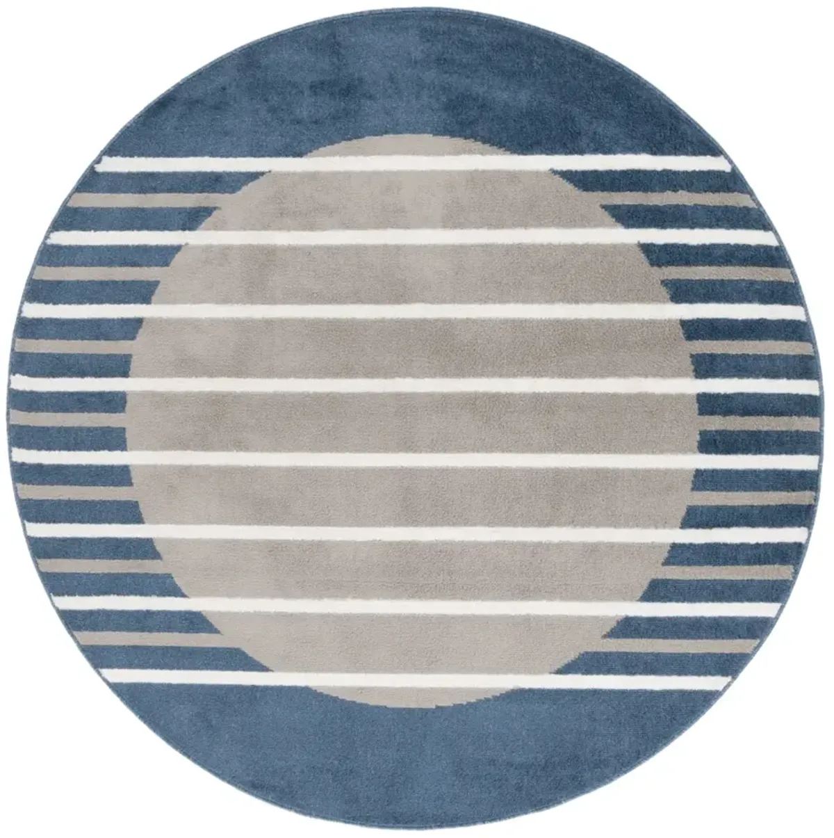PYRAMID 232 GREY  6'-7' x 6'-7' Round Round Rug