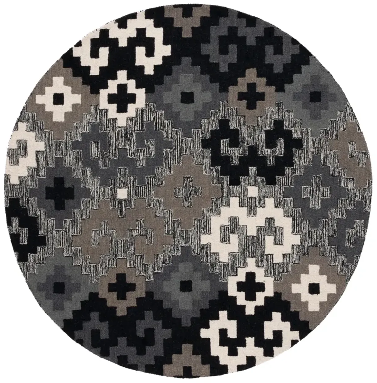 METRO Hand Tufted 6' x 6' Round area rug