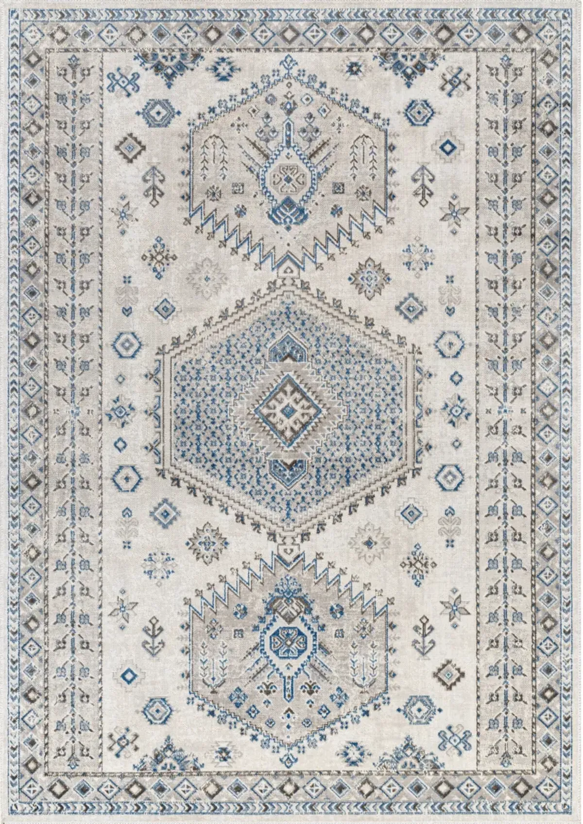 Basel BOS-2300 6'5" x 9' Machine Woven Rug