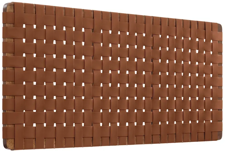 Sparta Weave Vegan Leather Full Headboard by Modway