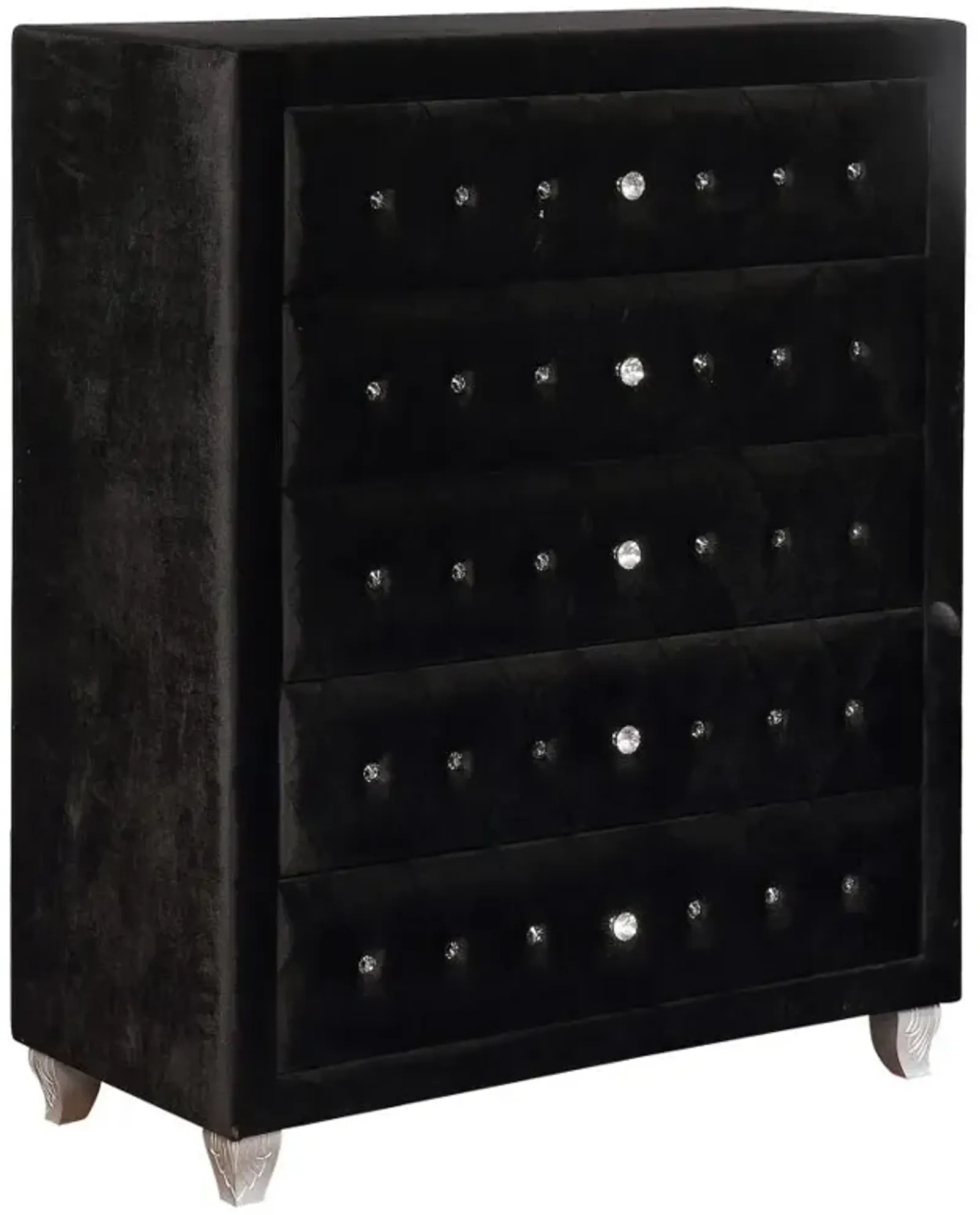 Abbeville Abbeville 5-Drawer Rectangular Chest Black