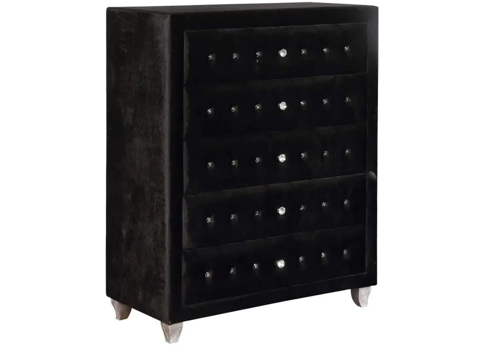 Abbeville Abbeville 5-Drawer Rectangular Chest Black