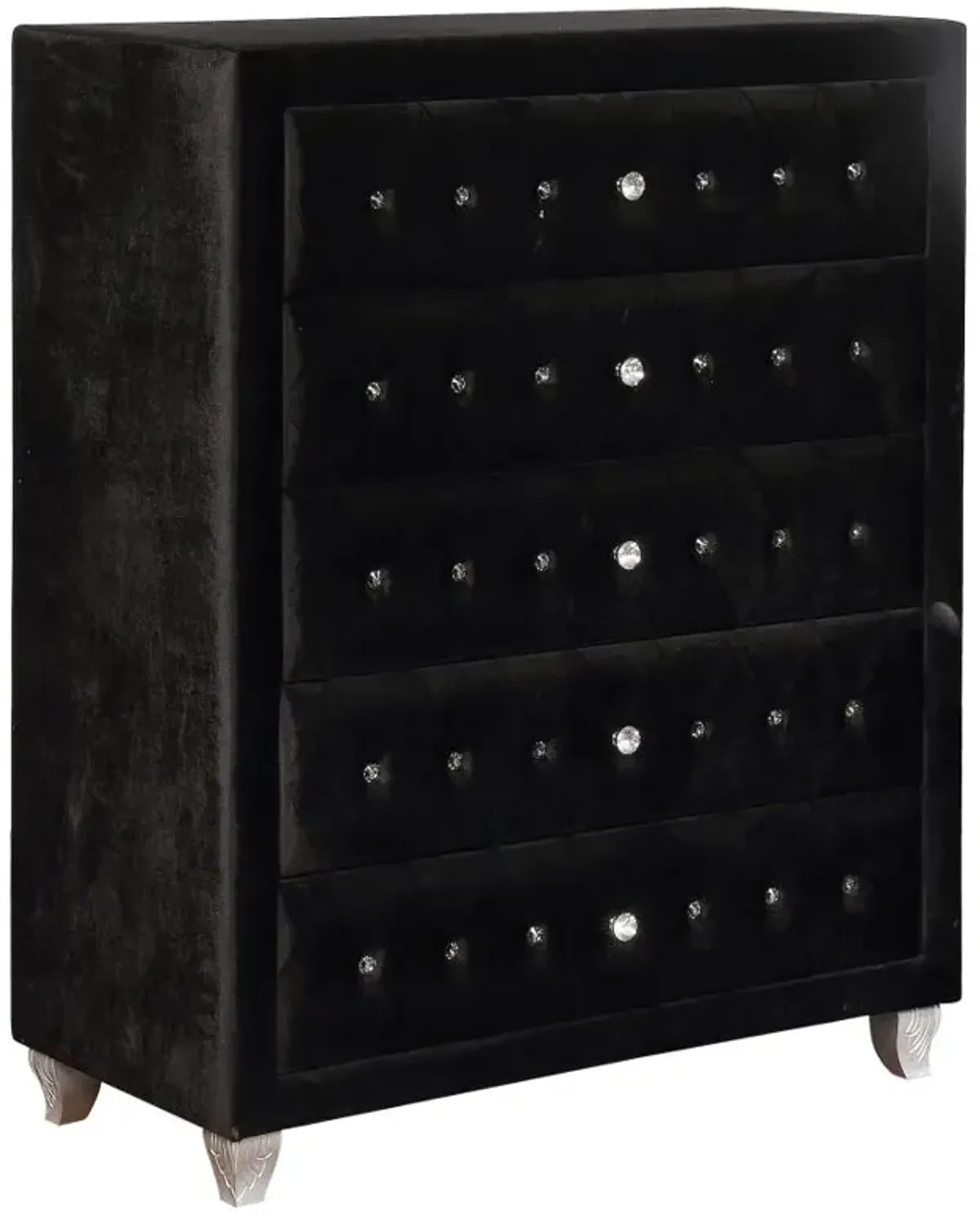 Abbeville Abbeville 5-Drawer Rectangular Chest Black