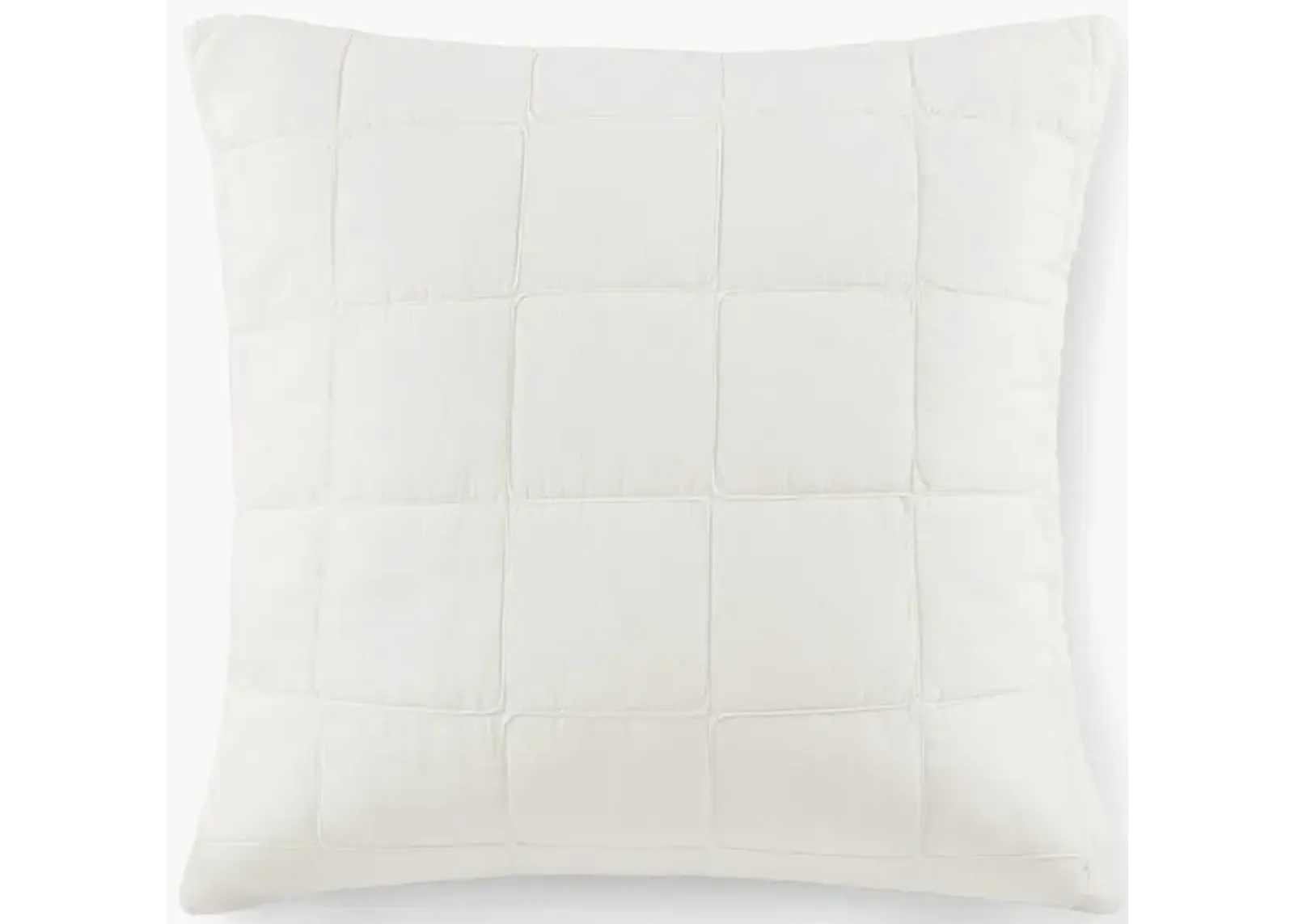 Croscill Casual Gema Soft White European Pillow Sham