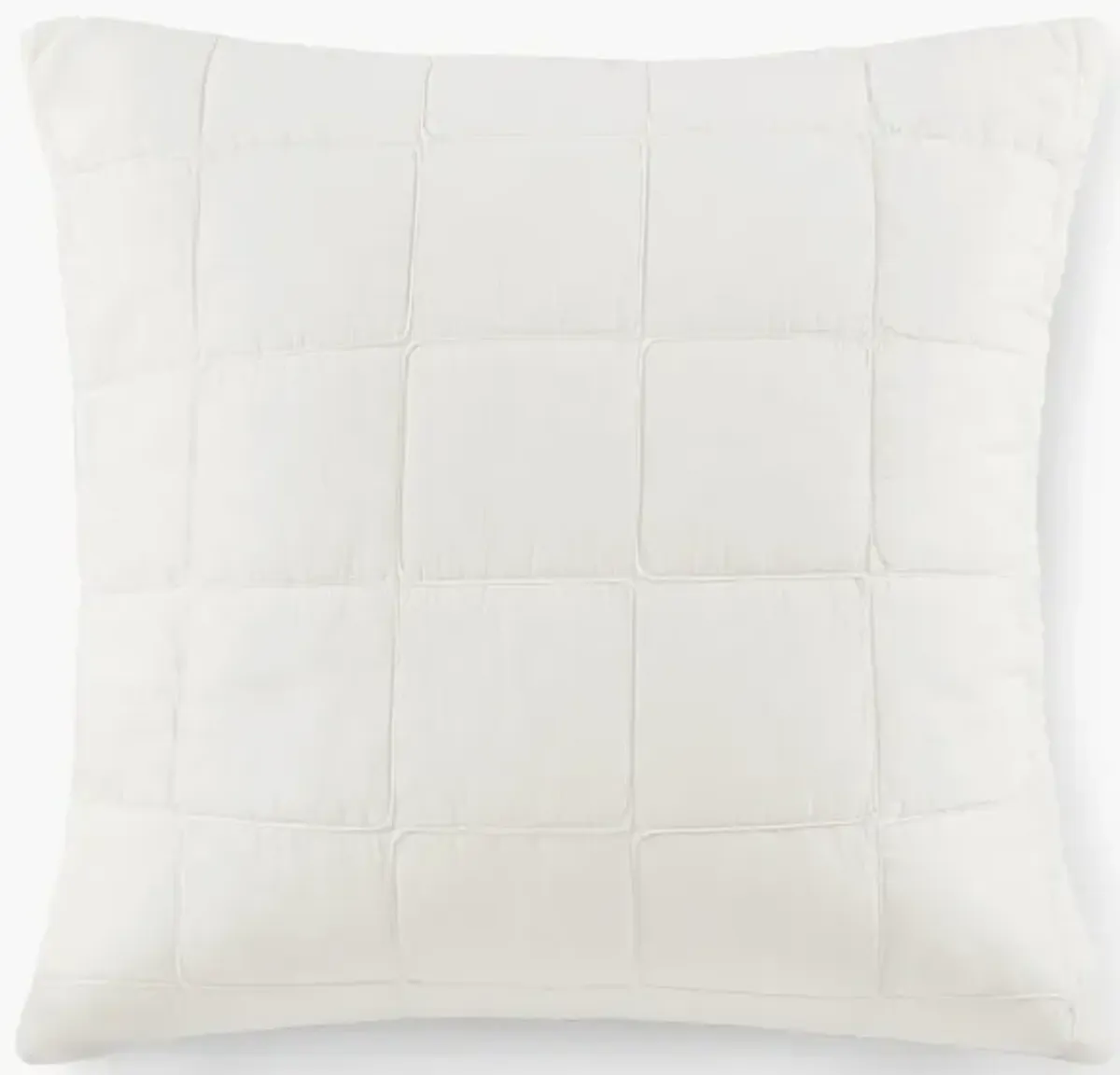 Croscill Casual Gema Soft White European Pillow Sham