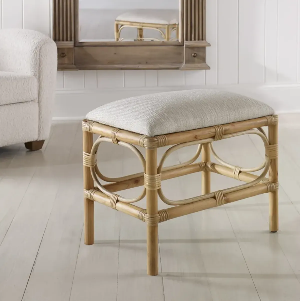 Laguna Small White Bench