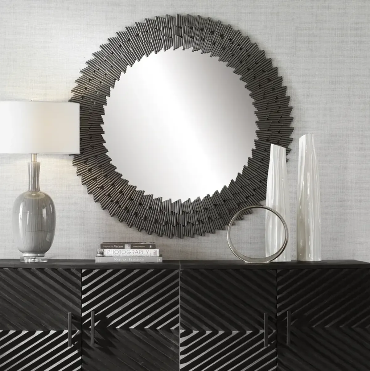 Illusion Modern Round Mirror