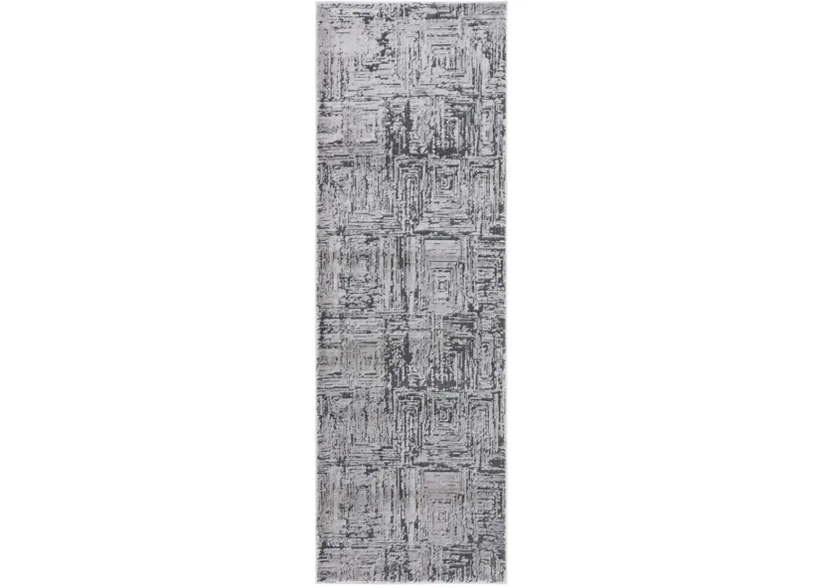 WHISPER 814 Grey  2'-6' X 8' Runner Rug