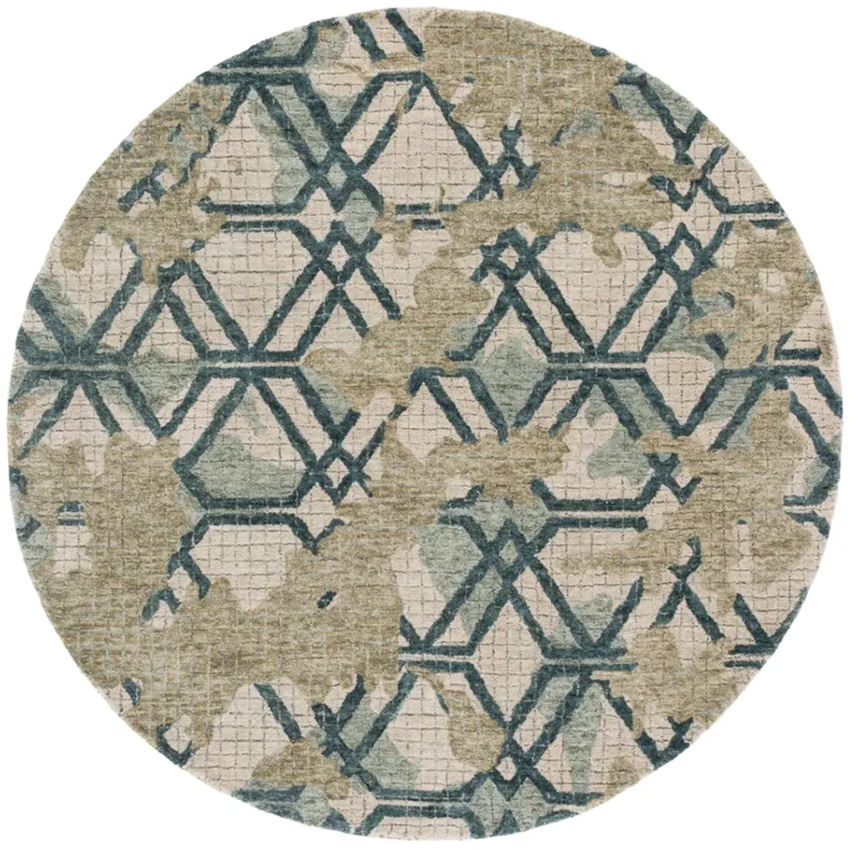 METRO Hand Tufted 6' x 6' Round area rug