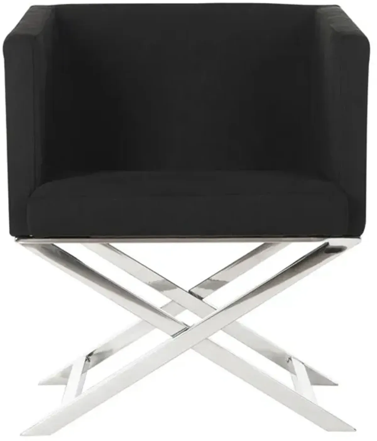 CELINE CHROME CROSS LEG CHAIR