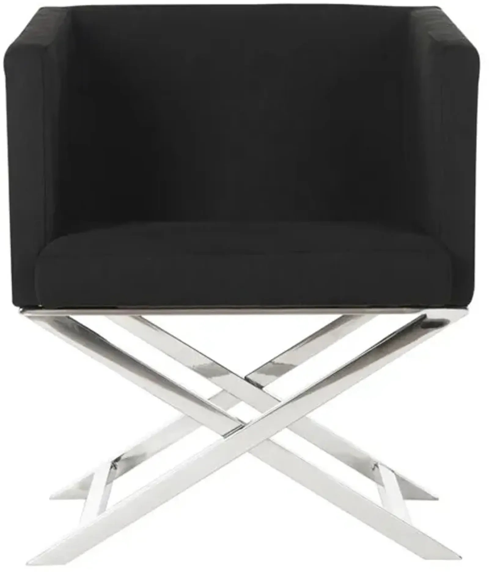 CELINE CHROME CROSS LEG CHAIR