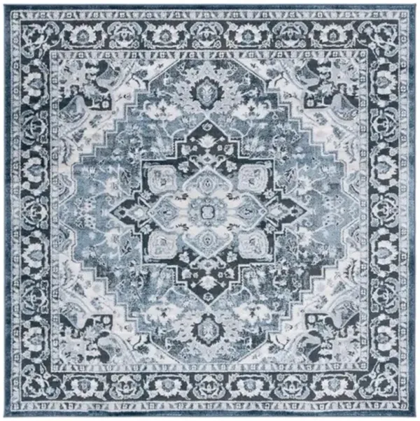 ROSEWOOD 112 Blue 6'-7' X 6'-7' Square Square Rug