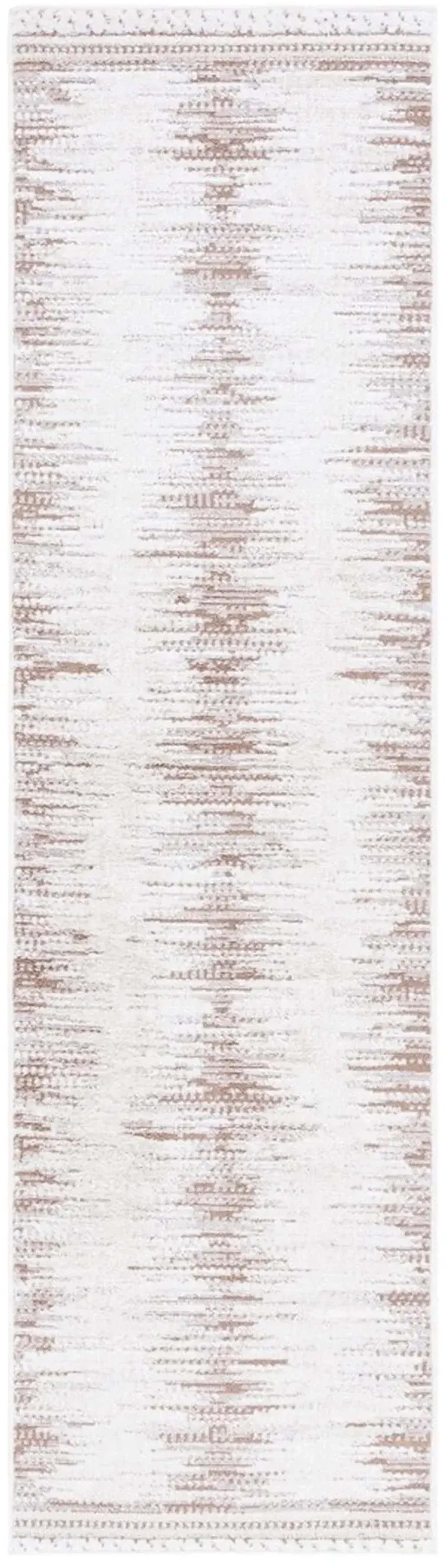 ALAMO 732 Brown 2'-2' X 8' Runner Rug