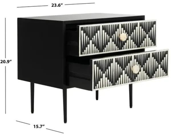 Tessie Bone Inlay Nightstand