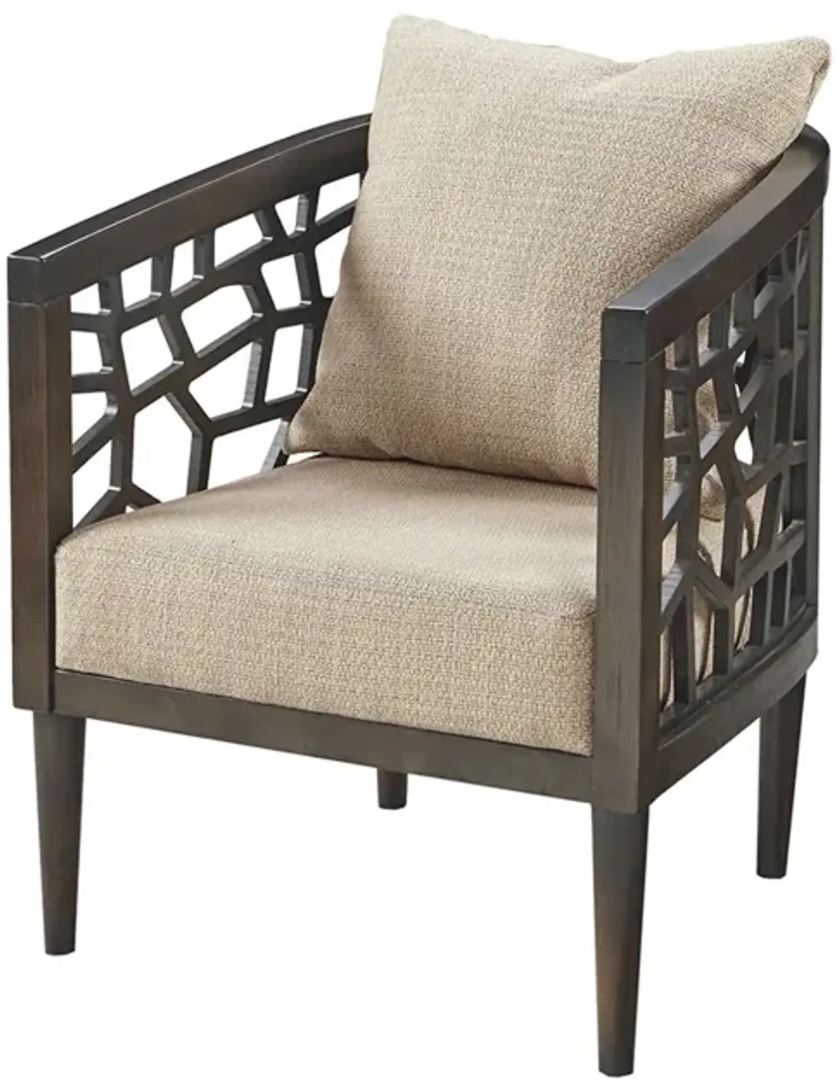 INK+IVY Crackle Tan Accent Chair