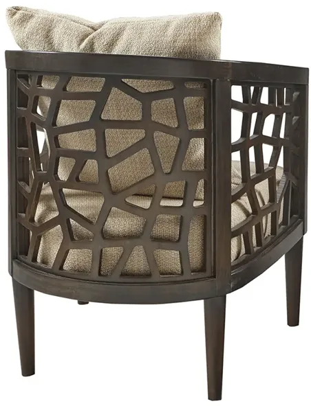 INK+IVY Crackle Tan Accent Chair