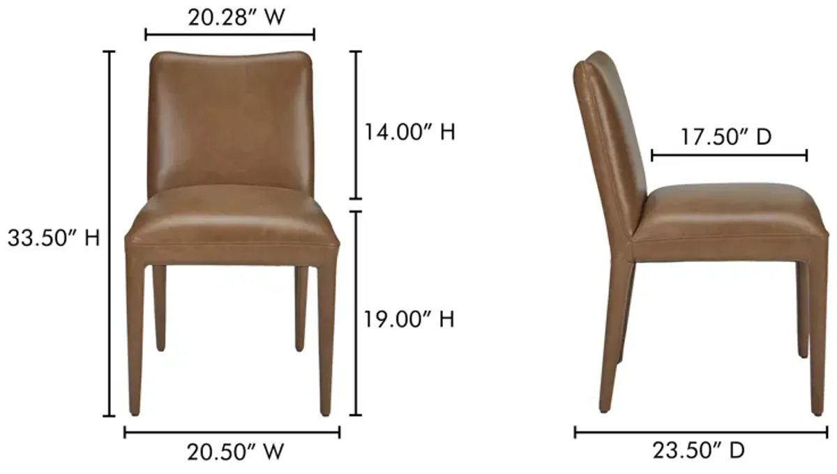 Calla Dining Chair Brown - Set Of Two