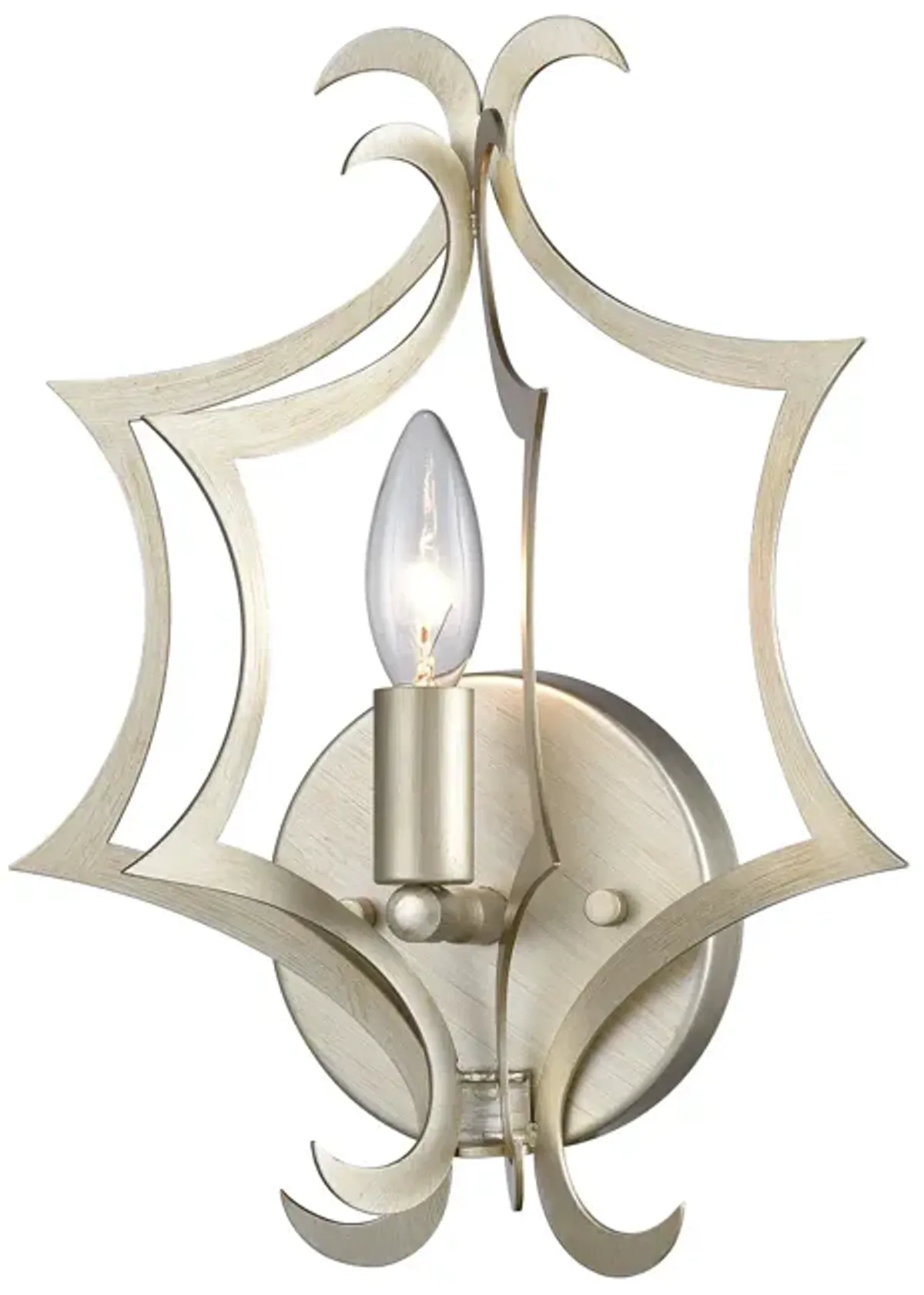 Delray 13" High 1-Light Sconce - Aged Silver