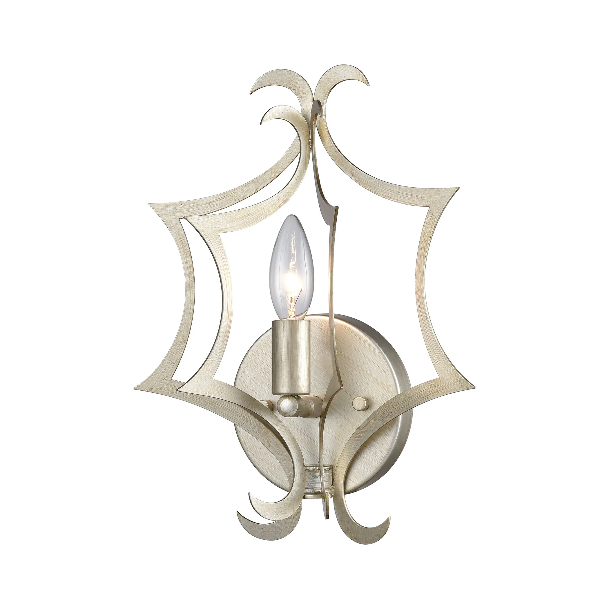 Delray 13" High 1-Light Sconce - Aged Silver