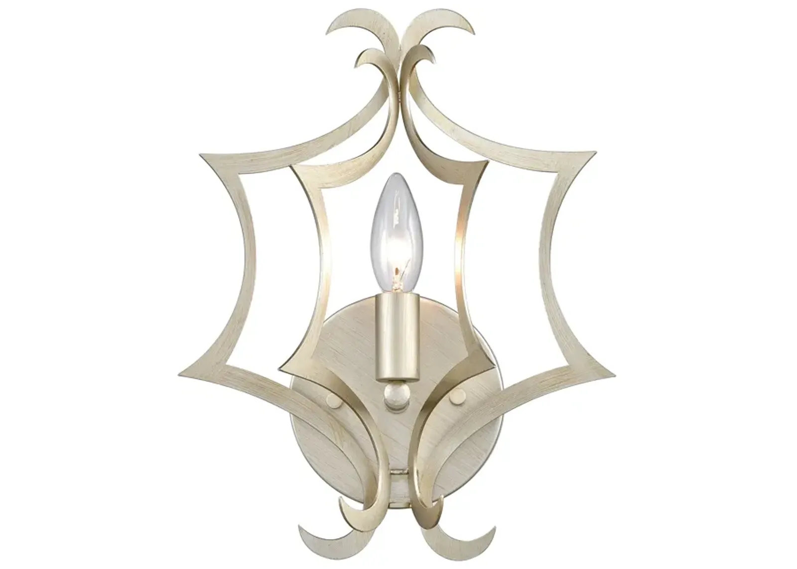 Delray 13" High 1-Light Sconce - Aged Silver