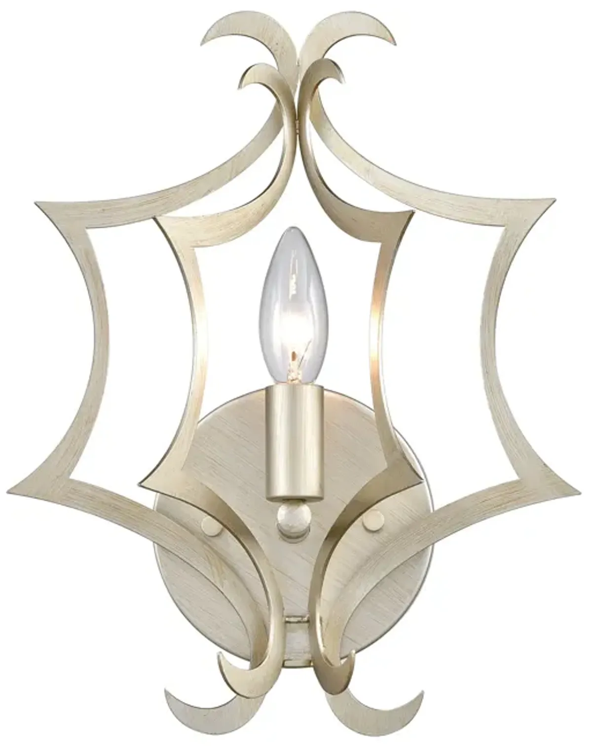 Delray 13" High 1-Light Sconce - Aged Silver