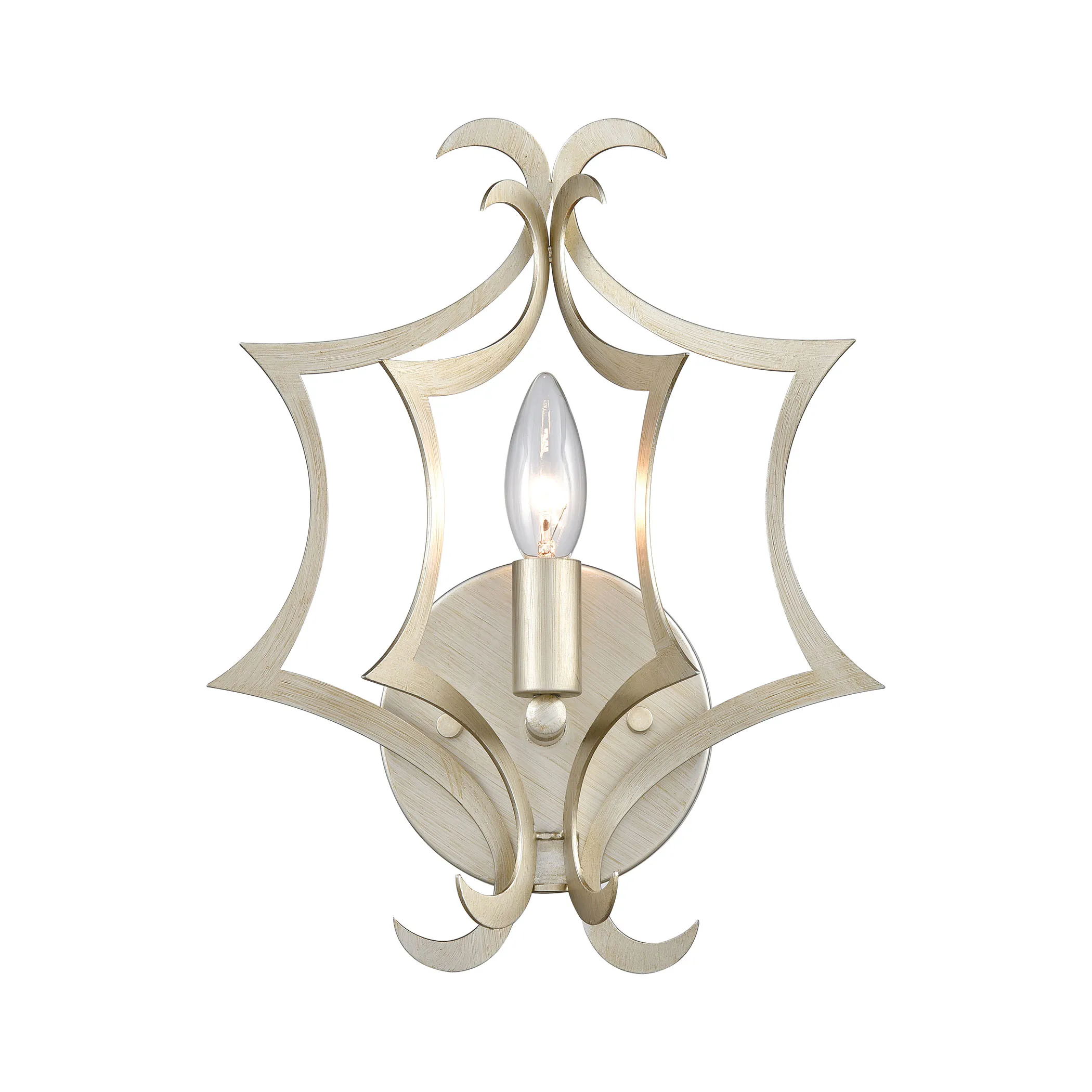 Delray 13" High 1-Light Sconce - Aged Silver