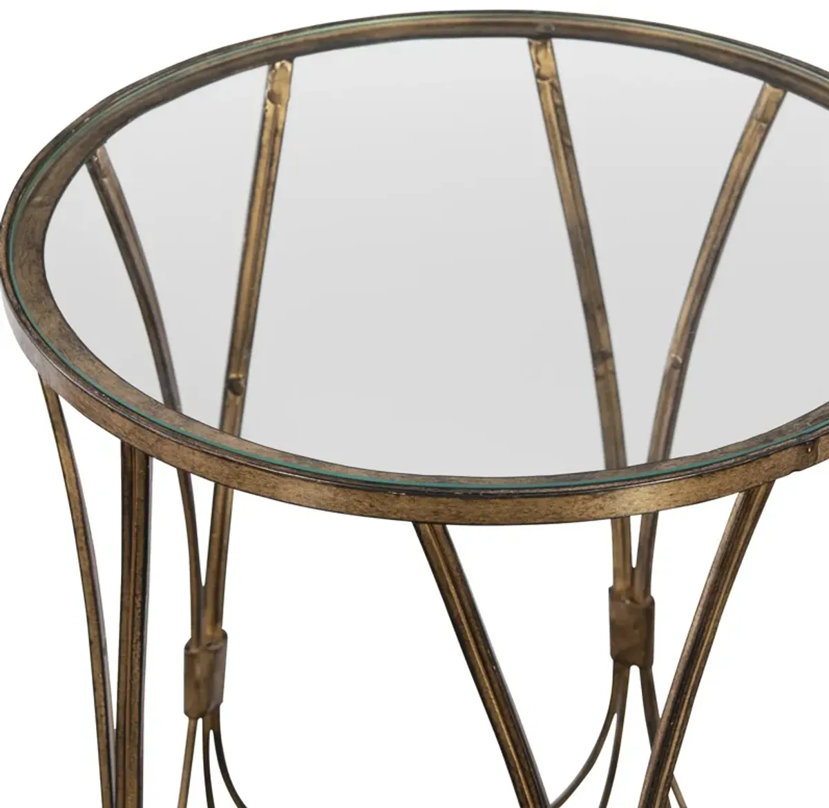 Kalindra Gold Accent Table