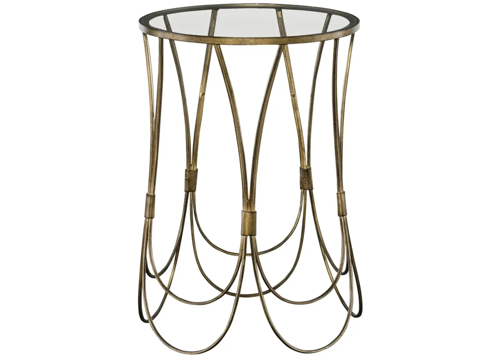 Kalindra Gold Accent Table