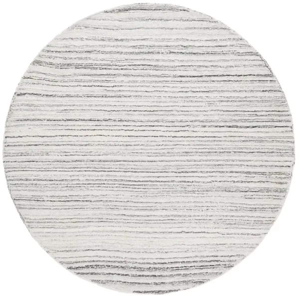 EBONY Hand Tufted 6' x 6' Round area rug