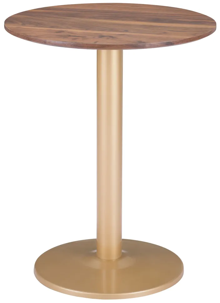 Alto Bistro Table Brown & Gold