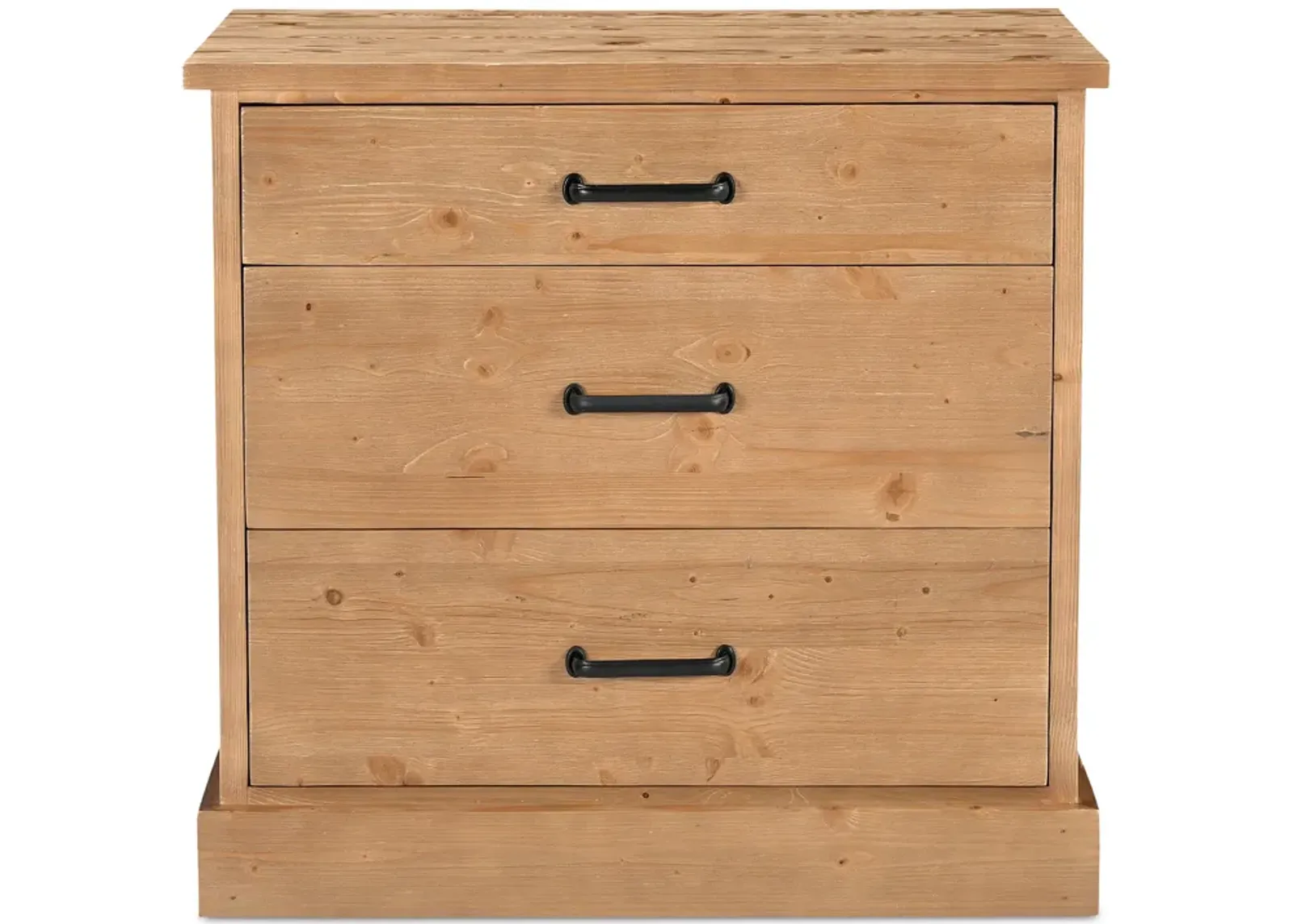 Tade 3 Drawer Nighstand Honey Pine