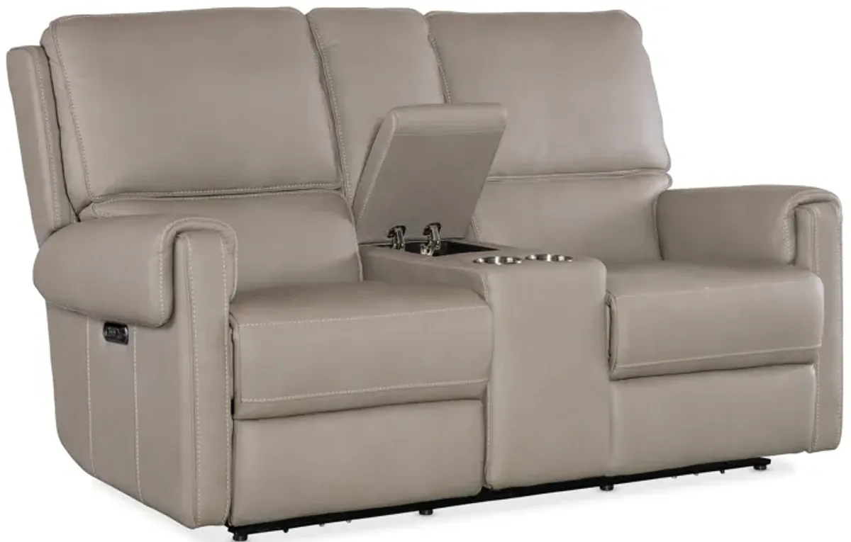 Somers Power Console Loveseat w/Power Headrest