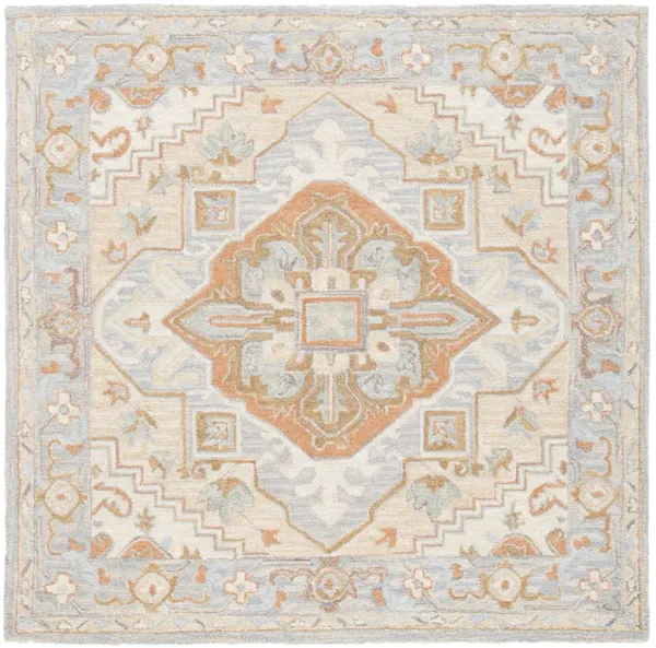 HERITAGE Hand Loomed 4' x 4' Square area rug