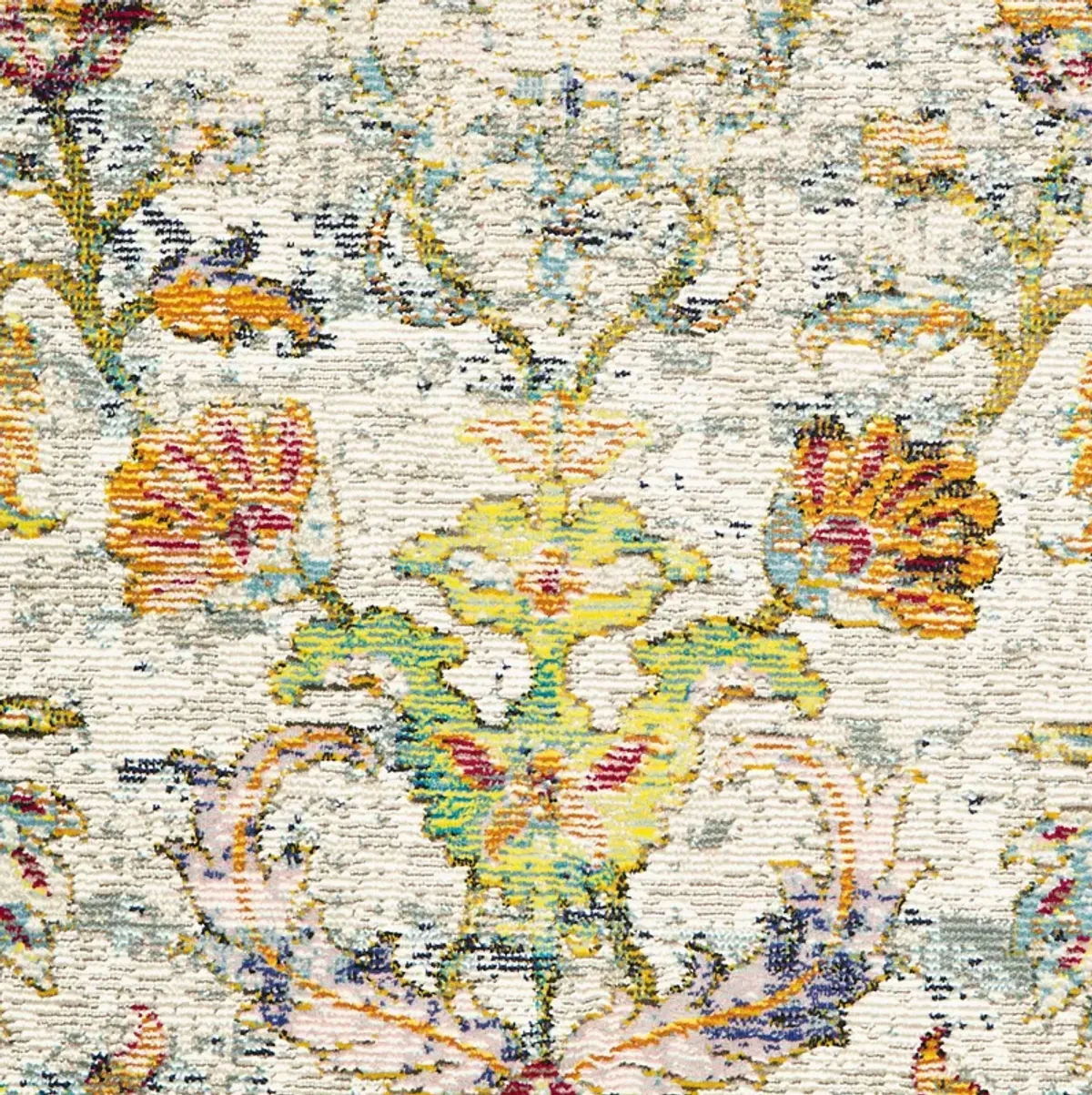 Galaxy Oriental Floral Garden Indoor Area Rug 8'9" x 11'9"