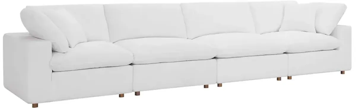 Commix Down Filled Overstuffed 4-Piece Modular Sofa