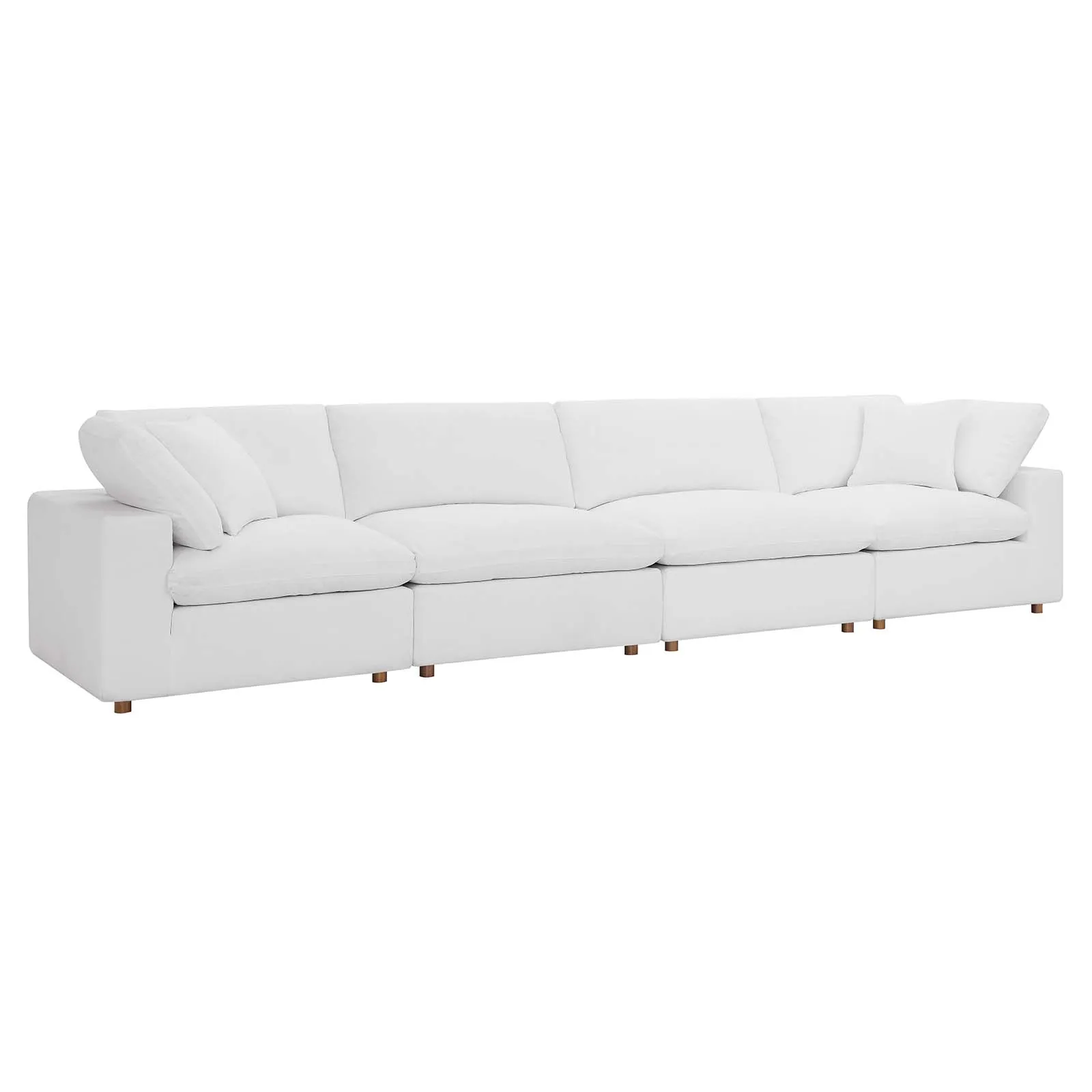 Commix Down Filled Overstuffed 4-Piece Modular Sofa