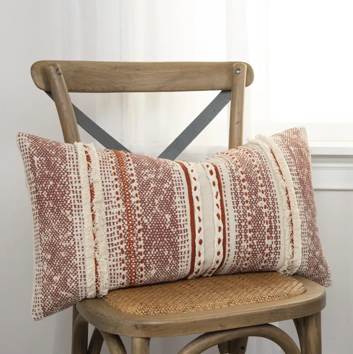 Stripe Natural  Pillow