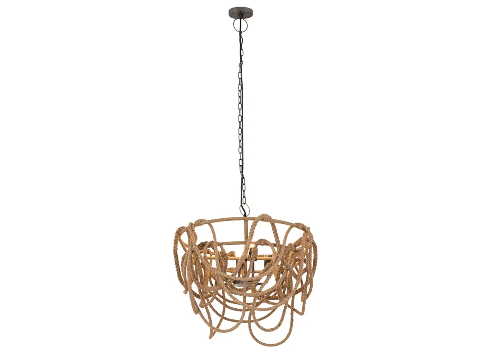 Macon 26" Wide 4-Light Pendant - Natural