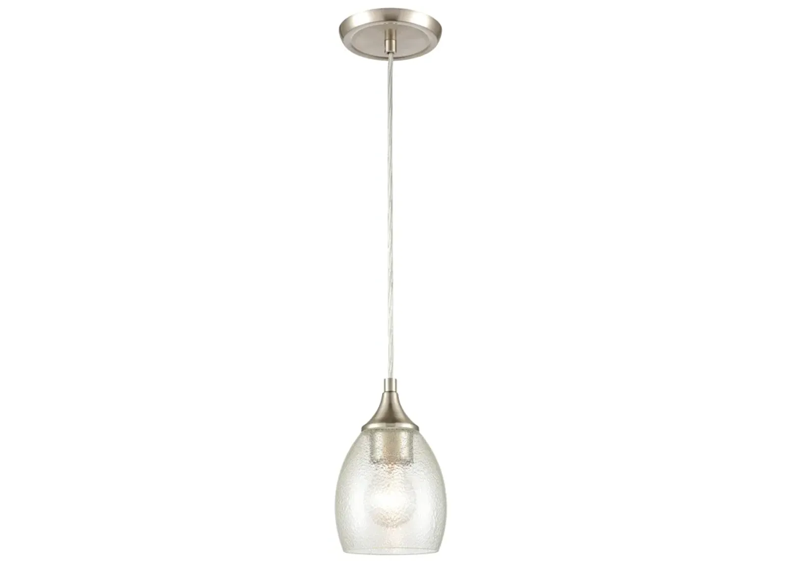 Miranda 5" Wide 1-Light Mini Pendant - Satin Nickel