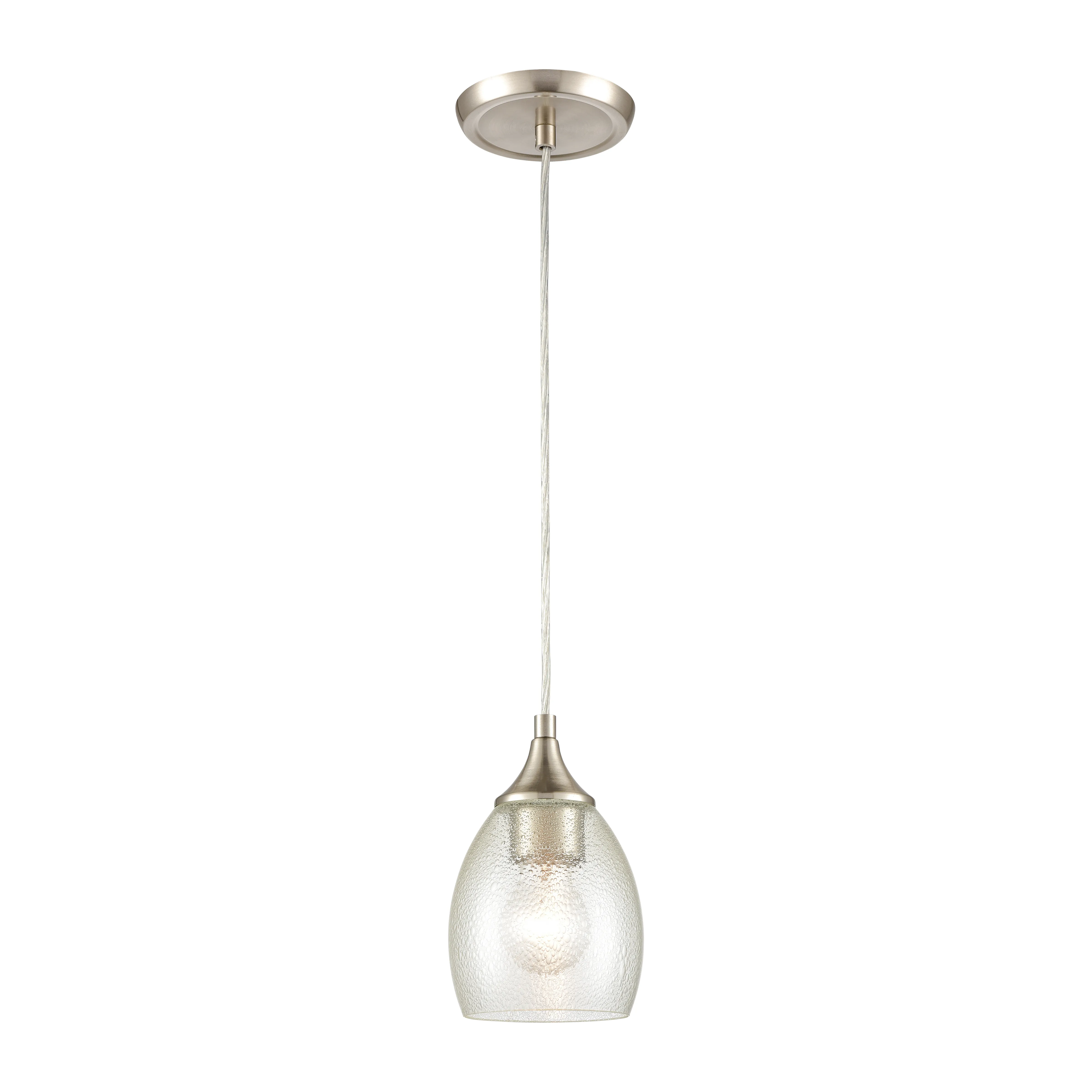 Miranda 5" Wide 1-Light Mini Pendant - Satin Nickel