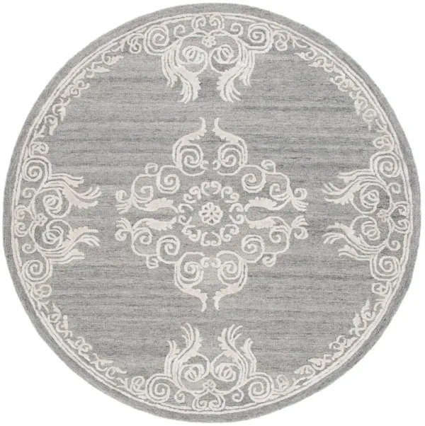 GLAMOUR Hand Tufted 6' x 6' Round area rug