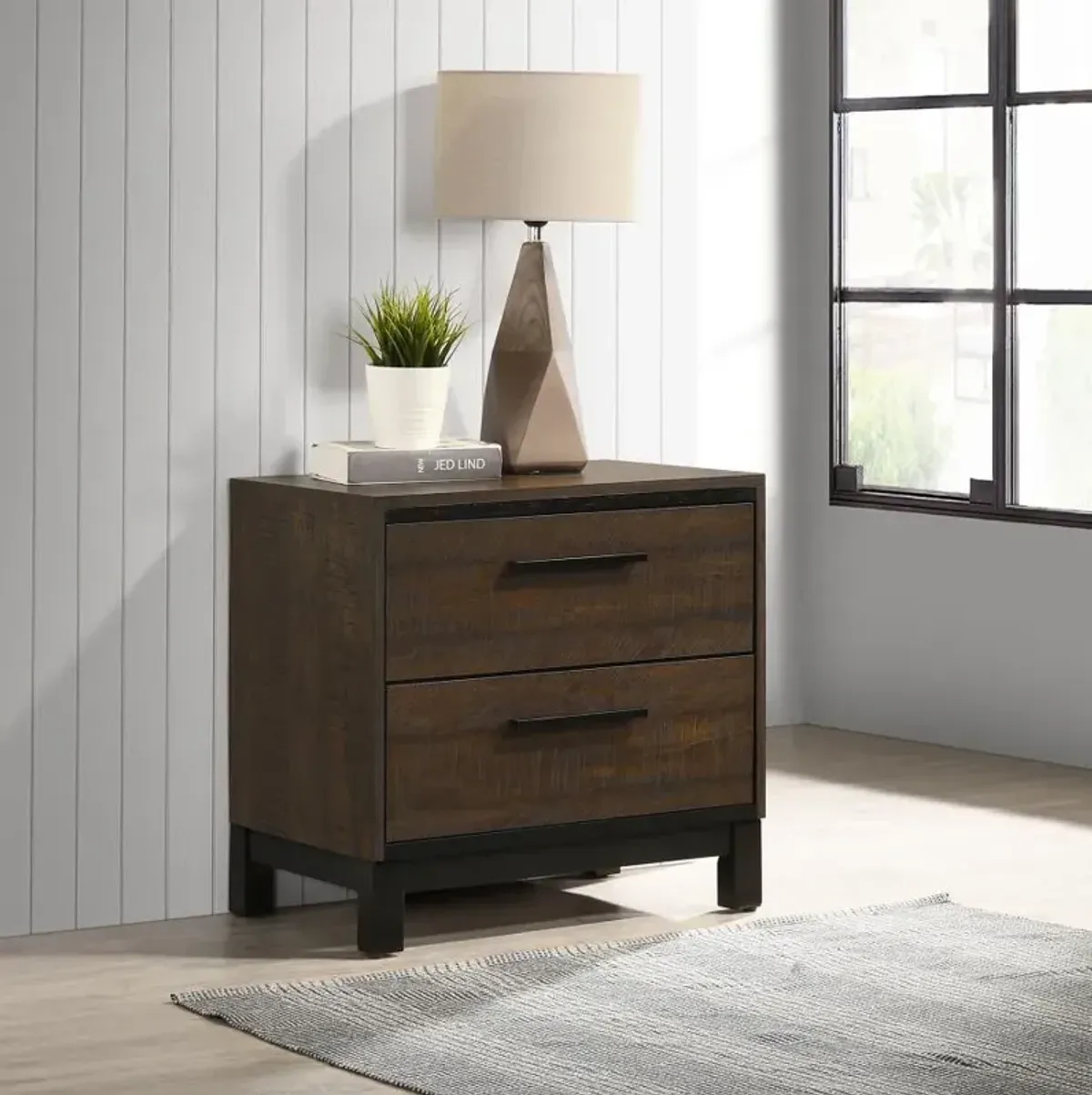 Alexandria 2-Drawer Nightstand 