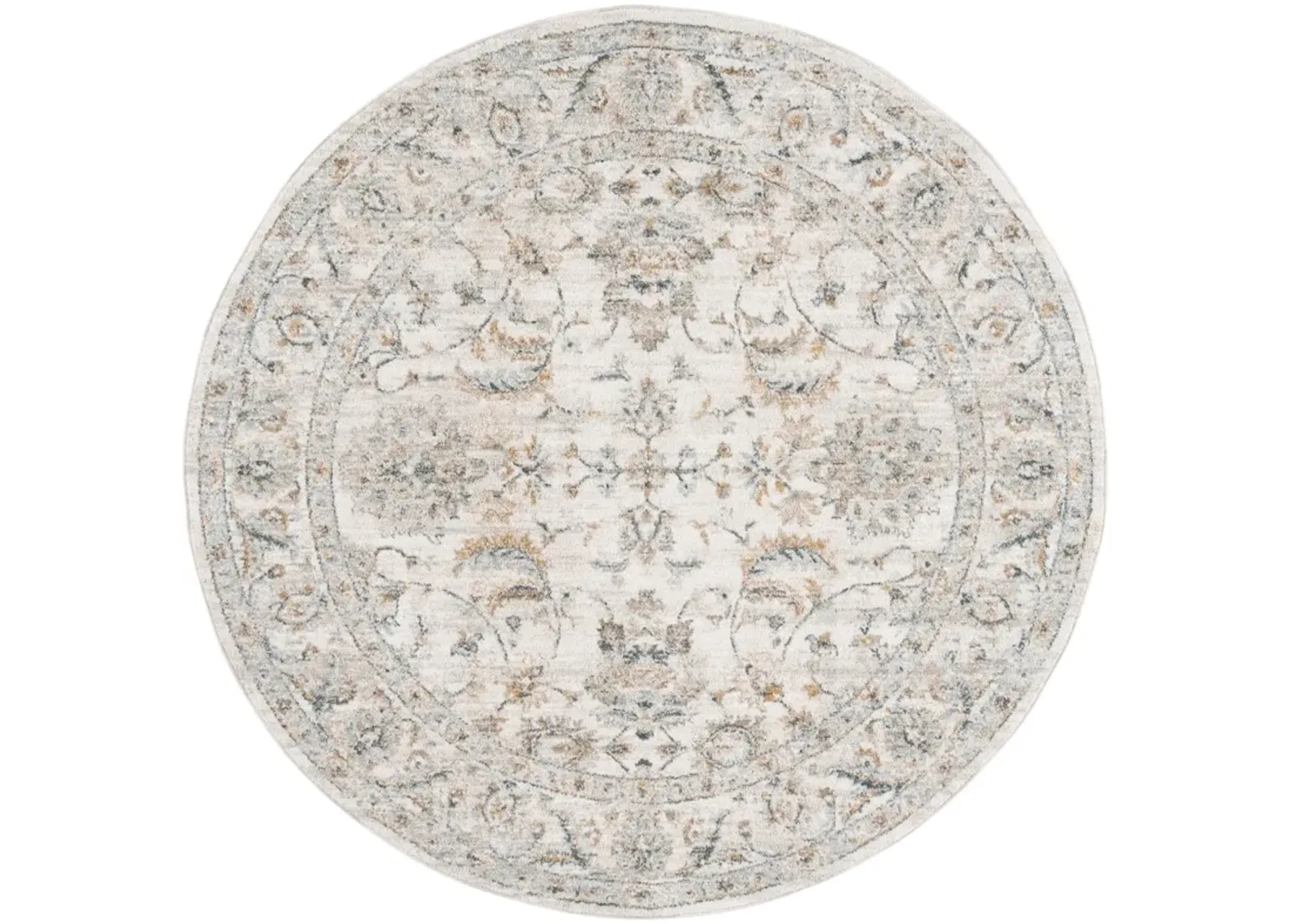 AVALON 220 IVORY  6'-7' X 6'-7' Round Round Rug