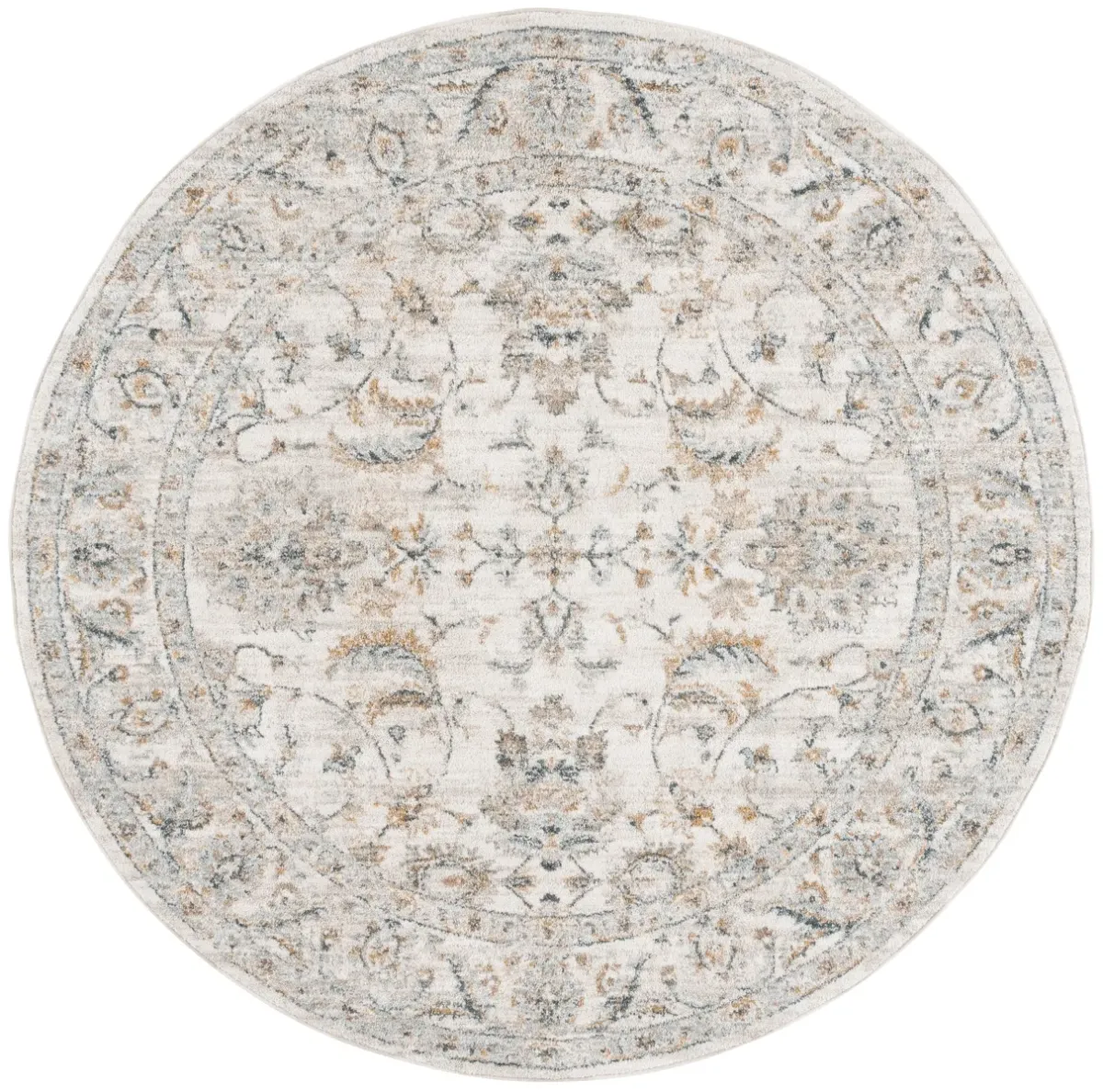 AVALON 220 IVORY  6'-7' X 6'-7' Round Round Rug