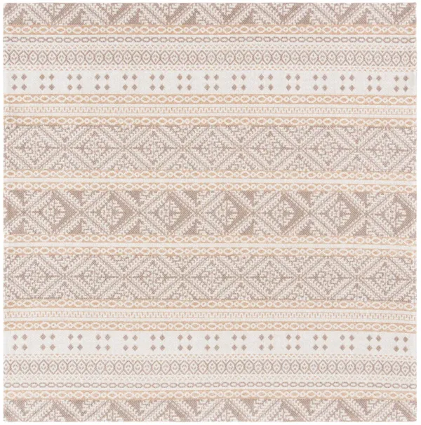 AUGUSTINE 445 TAUPE  6'-4' x 6'-4'Square Square Rug