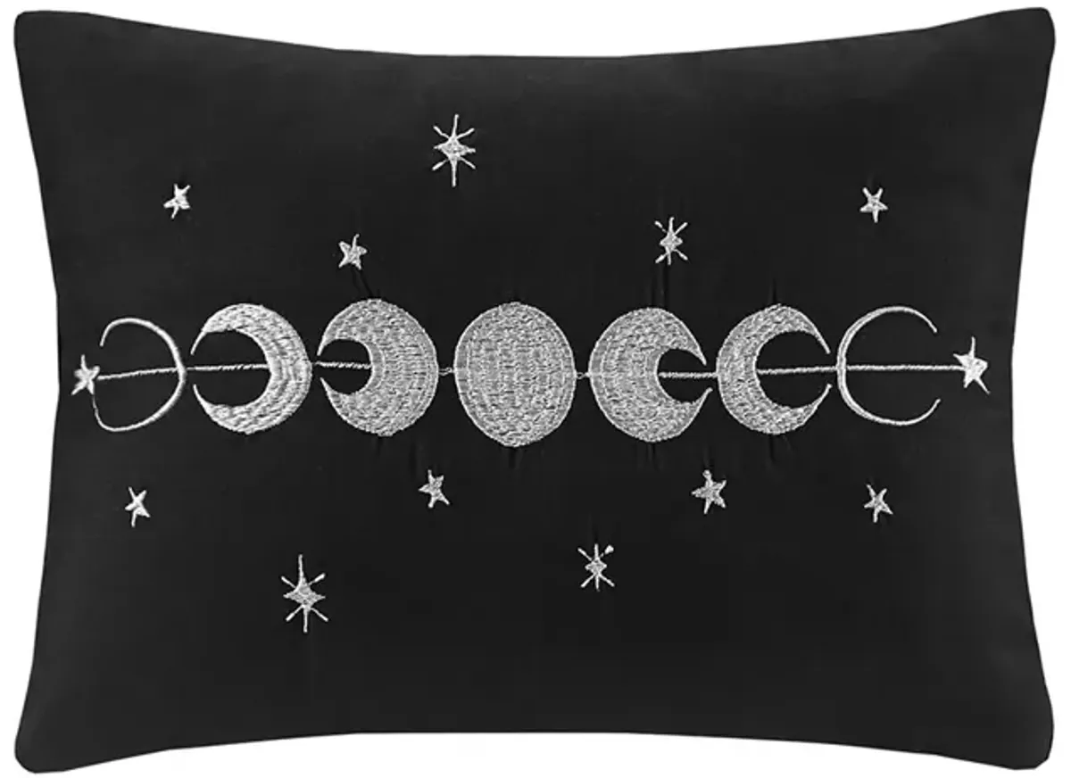 Intelligent Design Felicia Black Velvet Duvet Cover Set